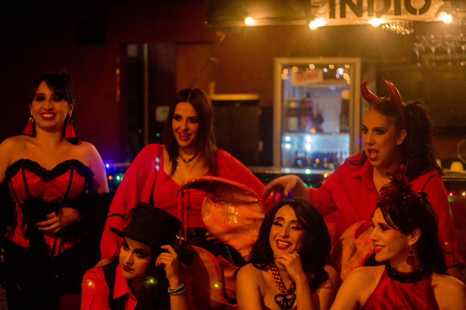 Promoción para Nora y Las Pecadoras en Teatro Bar El Vicio
